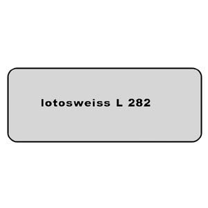 Colour code sticker L 282 lotus white - VW Beetle