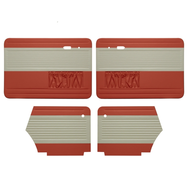 Door panels | 8/72» | off white/brick red | convertible