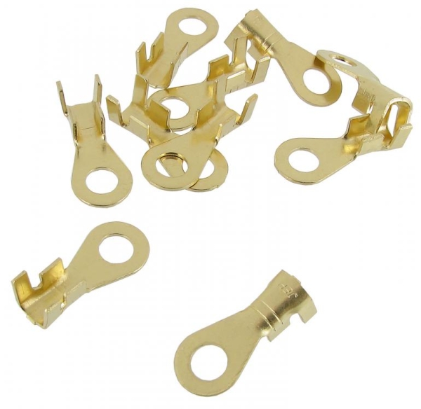 VW Käfer Unisolierte Ringkabelschuhe 5 mm (10 Stück)