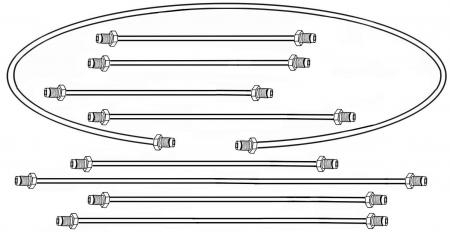 Bremsleitungset Metall Zweikreis Bremsanlage Scheibenbremsen Bild 1