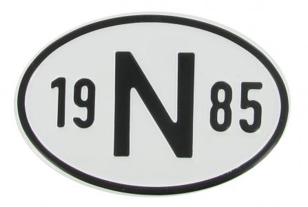 VW Käfer Länderkennzeichen "N 1985" | Norwegen 1985